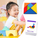 Kids Intelligence Development Variable Tangram Jigsaw Toys Jigsaw Puzzle Wooden Toys