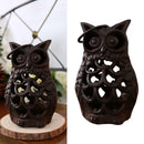 Ornament Plate Candlestick Wrought Iron Craft Candelabra Owl Candle Holder