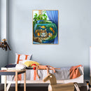 5D DIY Diamond Painting Aquarium Cat Full Round Drill Mosaic Art Picture Kits