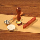 Retro Plant Wood Handle Metal Sealing Wax Stamps DIY Craft Stamp (C083)