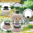 LED Camping Lantern Rechargeable Metal Grip Hanging Camping Lights (Beige)