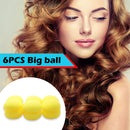 6pcs Sponge Big Curling Rollers Hair Foam Balls Mushroom DIY Hairdressing Tools