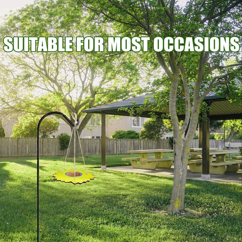 Outdoor Wooden Hanging Bird Feeder Stainless Steel Peanut Food Dispenser Newly