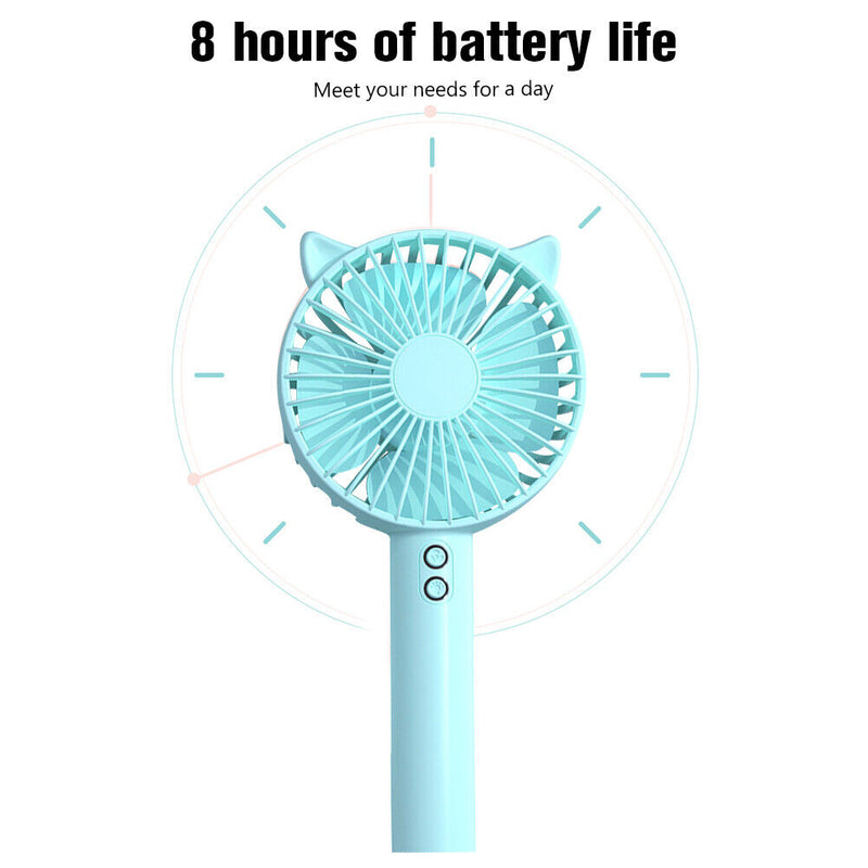 #A USB Mini Portable Fans Summer Student Handheld Outdoor Cooling Ventilation Fa