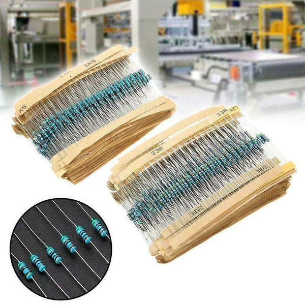 600PCS 30 Values 1/4W 1% Metal Film Resistors Resistance Set Kits Z1K8