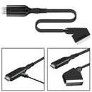 HDMI-compatible To Scart Converter Video Audio Adapters For HD TV Portable