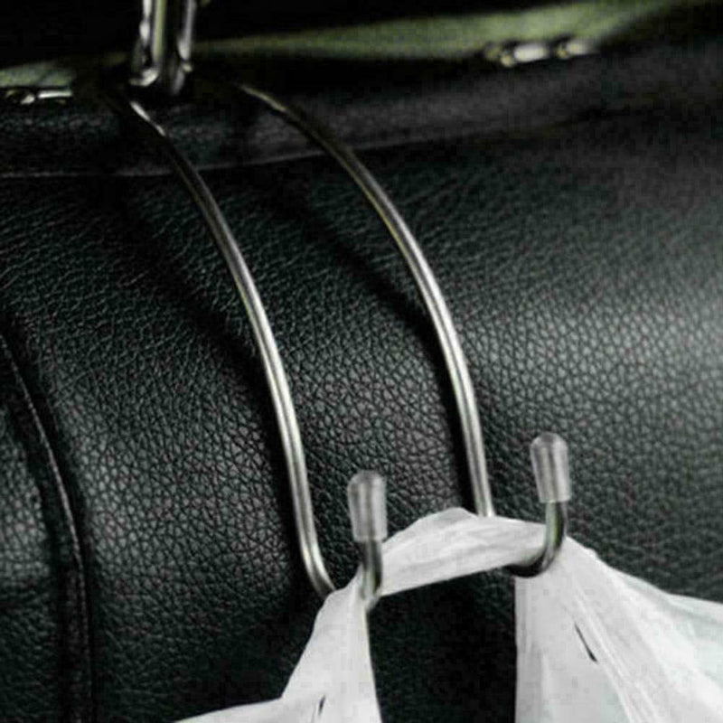 Universal Steel Hook Car Headrest Seat Hanger Organizer K5A1 Bag T1Y5 M5A1