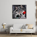 5D DIY Diamond Painting Kits Full Square Drill Rose Flower Wolf Mosaic Picture