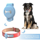 Pet Dog Collar Tracker Cover Anti-Lost for Airtag Protective Case (Blue)