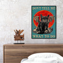 Full Embroidery Halloween Cat Printed Cross Stitch 11CT 3 Strand Cotton Kit