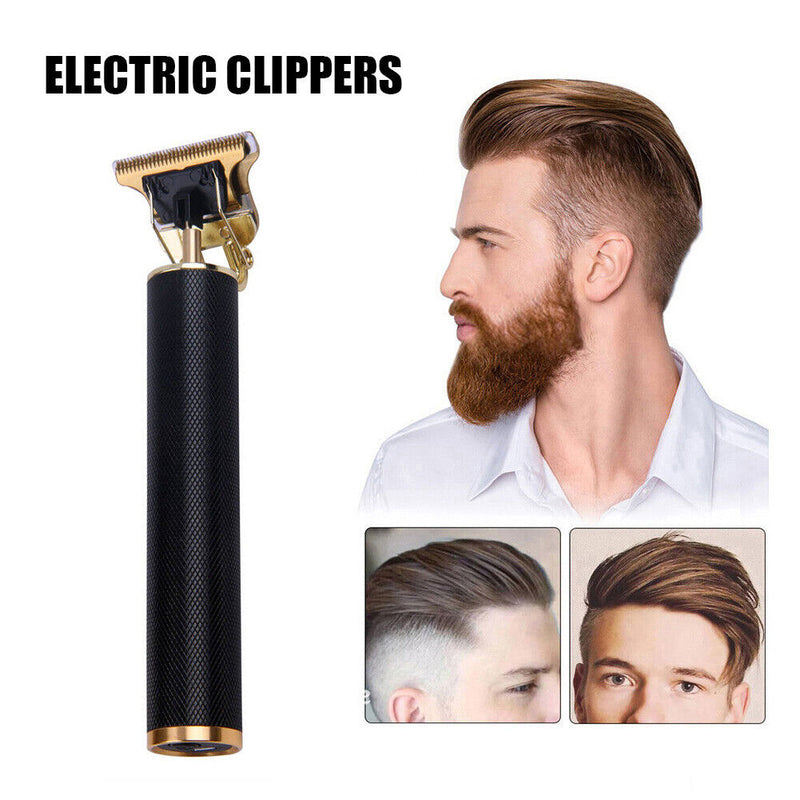 Electric Hair Clipper Practical T9 USB Beard Trimmer Oil Head Scissors for Men
