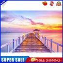 5D DIY Full Drill Diamond Painting Sunset Boardwalk Cross Stitch Embroidery Rhin