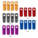 4pcs CNC Bike Tyre Presta Valve Cap Bicycle Tire Valve Dust Covers (Black)