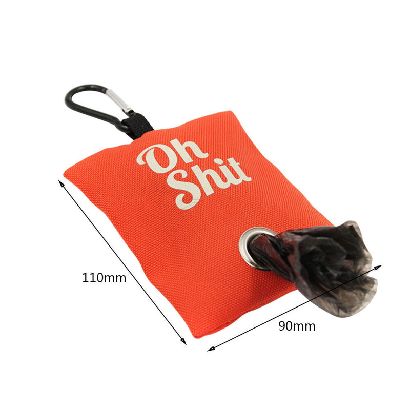 Pets Garbage Poop Bag Dispenser Dog Poop Waste Bag Holder Organizer (Red) Newly