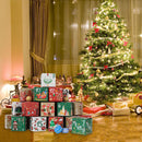 24pcs Candy Cookies Box Countdown Numbers Packaging Paper Boxes 7cm Xmas Decor
