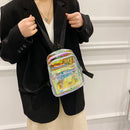 Mini Transparent Women Backpack Fashion PVC Cute Kids Girls Student School Bags