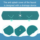 Silicone Faucet Absorbent Draining Mat Splash Guard Water Catcher (Green) Newly