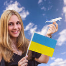 10pcs Ukraine Flag Ukrainian Bunting with Flagpoles Parades Decor (20x30cm)
