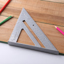 7 inch Triangle Ruler Angle Protractor for Building Framing Tools (Grey) Newly