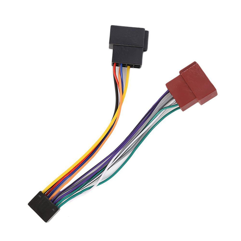 16 Pin ISO Wiring Harness Loom Connector Adaptor Cable for KENWOOD Car Ster