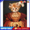 Dame Cat Oil Paint By Numbers Kit DIY Acrylic Painting on Canvas Frameless