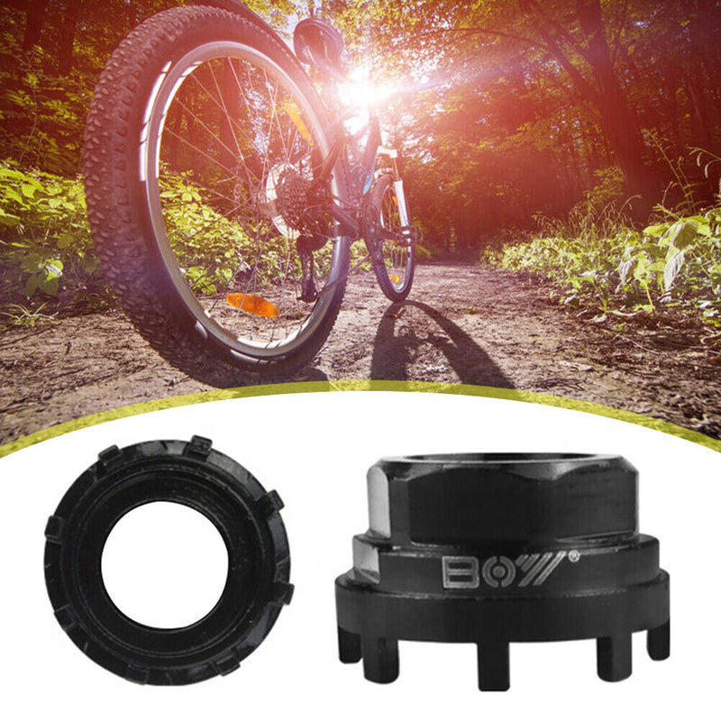 Bike Bottom Bracket Cup Tool 8 Notch Front Chainring Lockring Remover Installer
