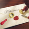 Sealing Wax Spoon Solid Wood Retro Wax Spoons Decorative Stamp Craft (Red)