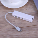 10GBPS USB 3.1 Type-C HUB RJ45 USB LAN Adapter Wired NIC Hub Adapter
