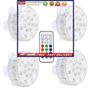 Submersible LED Lights for Pool Battery Powered with Magnets & Suction Cups