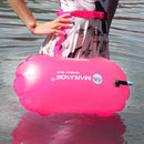 Inflatable Swimming Float Air Dry Bag PVC Buoy Water Sport Bag (Rose Red) Newly
