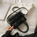 Rero Women Checker Pattern Thick Chain Shoulder Messenger Bags Casual PU Purse