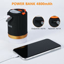 Bright Portable Flashlight Torch Camping Light Power Bank Tent Lamp Night Light