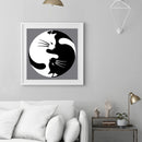 Eight Diagrams Cat Oil Paint By Numbers Kits Canvas DIY Wall Art Craft Coloring