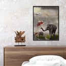 Frameless Painting By Numbers Elephants DIY Handmade Art Drawing On Canvas Craft