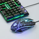Keyboard Mouse Combos Computer Mouse Cracked Decorative Pattern Gaming keyboard