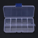 10plaids Detachable Storage Boxes Plastic Transparent Makeup Jewelry Box Newly