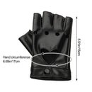 Black Color Dancing Mittens Punk Glove Driving Mittens Leather Gloves