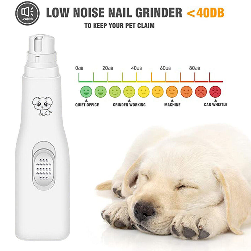 Cat Dog Nail Clippers Paws Cutter Electric Pet Nail Grinder Grooming Trimmer