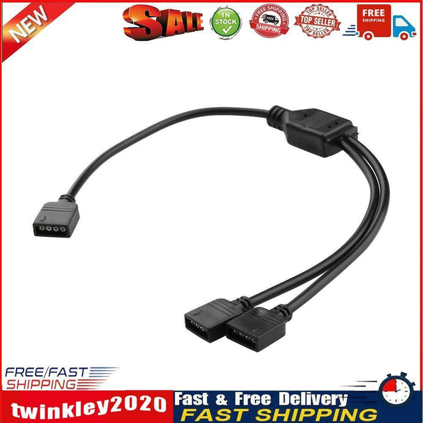 Female to Female 3528/5050 RGB LED Strip Light Connector Cable (1 to 2) Newly