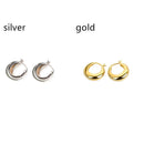 2 Pairs Circle Loop Chunky Hoop Jewelry Accessories Circl Hoops Earring
