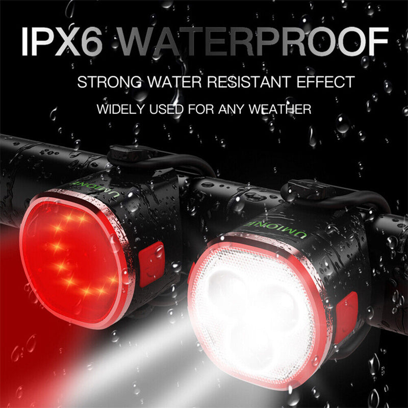 Bicycle LED Front Rear Light Set Waterproof Bicycle Safety Rear Light Sheet