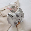 Fashion Women Tie Dye Shoulder Underarm Bag Casual Small Handbags (Gray)