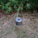 Picnic Cooking Pot Hook Holder Aluminum Alloy Outdoor Campfire Camping Tripod