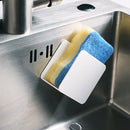Kitchen Sink Trainer Wall Mounted Sink Drain Rack Sponge Holder Drying Storage