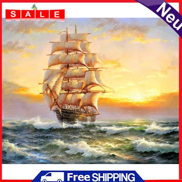 Painting By Numbers Kit DIY Vessel Canvas Oil Art Picture for Home Wall Decor