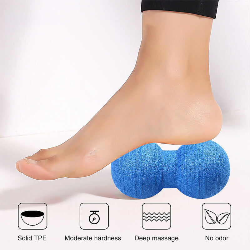 Peanut Ball Roller Double Lacrosse Massage Ball for Myofascial Release Therapy