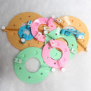 1Set 4 Sizes Pom Pom Maker Fluff Ball Weaver Needle Knitting Tool Yarn Newly