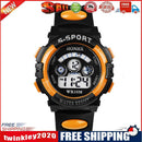 Multifunction Waterproof Boy Sports Electronic Children Watches (Orange)
