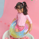 Inflatable Swimming Sequins Rings Float Water Pool Party Swim Circle (70) Newly
