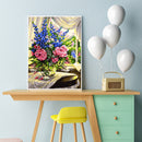 Painting By Numbers DIY Flower Bouquet Hand Painted Canvas Oil Art Picture Kit